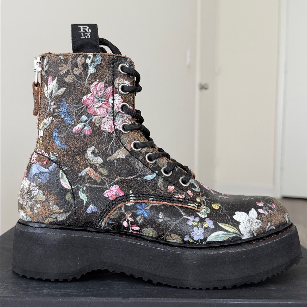 R13 single-stack lace-up boots - Picture 2 of 16